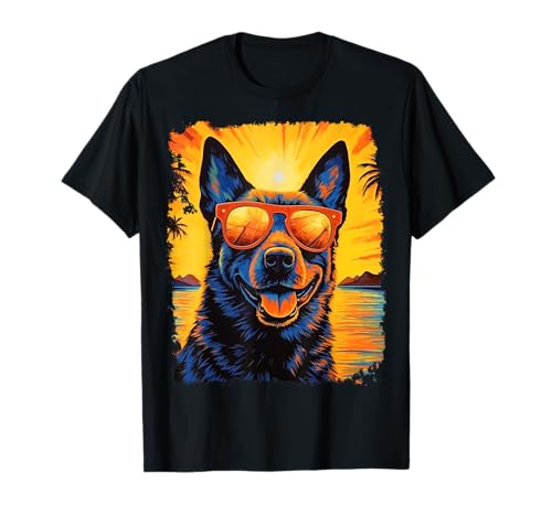 Pastore Tedesco Hawaiano Maglietta