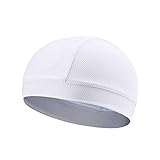 Moisture Wicking Cooling Skull Cap/Helmet Liner/Running Beanie Caps - Motorcycle Cycling Breathable Dome Cap Sweatband