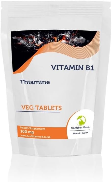 Vitamin B1 THIAMINE 100mg 30 Veg Tablets Pills Health Food Supplements Nutrition Vitamins HEALTHY MOOD