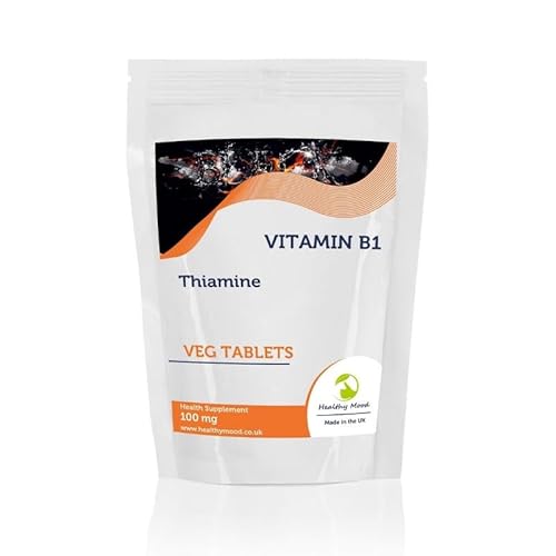 Vitamin B1 THIAMINE 100mg 30 Veg Tablets Pills Health Food Supplements Nutrition Vitamins HEALTHY MOOD