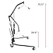 ProBasics Heavy Duty Patient Lift, 450 lbs, Hydraulic Medical Lift for Home Use, Swivel Caster, Alloy Steel, Hammertone Finish, Adjustable Width Base, Compatible with 4 or 6 Point Lift Slings
