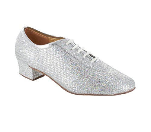 Chaussures de danse latino homme bout fermé à lacets talon stable 4.5cm