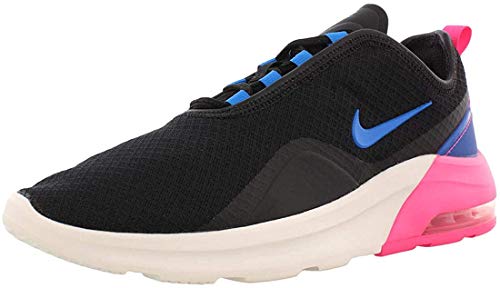 Nike Women's Air Max Motion 2 Running Shoes, Black/Anthracite-Racer Blue, Black/Photo Blue-hyper Pink, 8