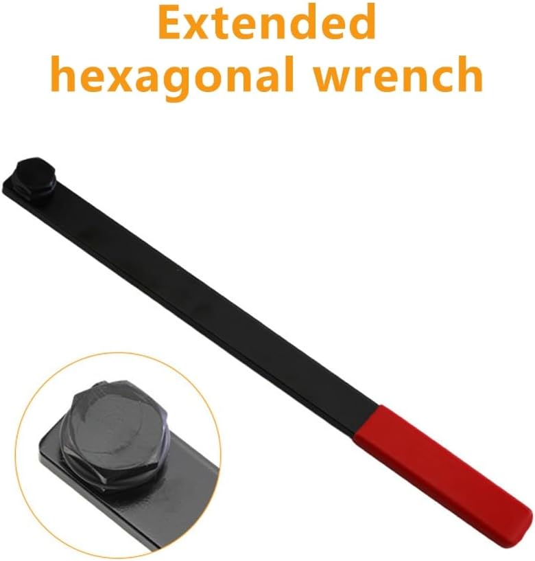 Alloy Steel Tensioner Wrench Set With Storage Case Ratcheting Serpentine Belt Tool For Engine Pulley Maintenance