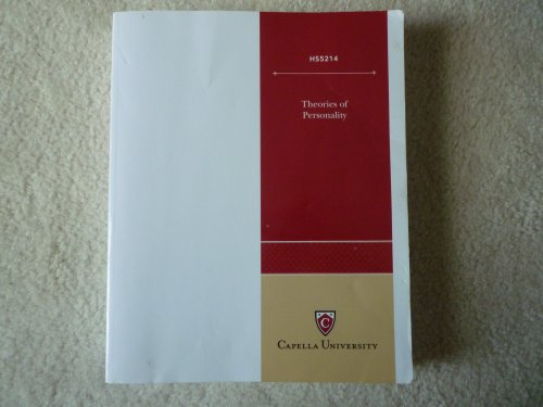 Theories of Personality: HS 814 0471727539 Book Cover