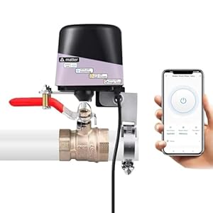 Jinvoo Matter Smart Water Valve, Matter Valve, Electric Smart Valvee, Automatic Ball Valvee Watering Timer, Sprinkler Controller, for Applee Home, Alexa, Google, SmartThingss, Requires Matter Hub