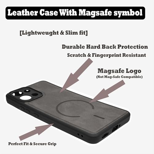 Image of SBMS Back Cover for Oppo K13 5G | Ultra Slim Soft Rubberised Hard Case | Oil Feel Soft Leather Back | Mag-Safe Design (Mag-Safe Not Support) | Camera Protection Case for Oppo K13 5G (Grey)