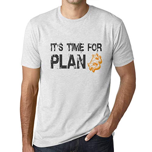 Uomo Maglietta È Il Momento del Piano B Bitcoin BTC HODL Crypto – It's Time for Plan B Bitcoin BTC HODL Crypto – T-Shirt Stampa Grafica Divertente Vintage Idea Regalo Originale alla Moda Bianc