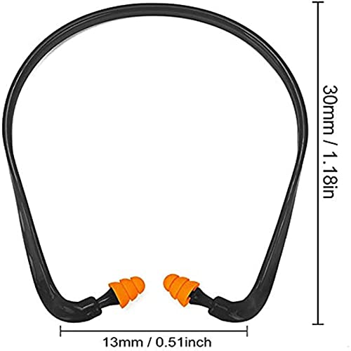 Band Earplugs Hearing Bands Banded Shooting Ear Plugs Lightweight Silicone Earplugs For Construction Work, Sleeping, Concerts, Shooting Hunting, Soft Reusable Washable (Ear Plugs 8Pcs) #TOP1