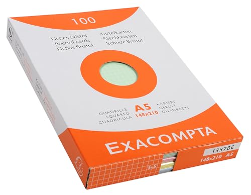 Exacompta 13378E Cartoncini Bristol, 14x21 cm