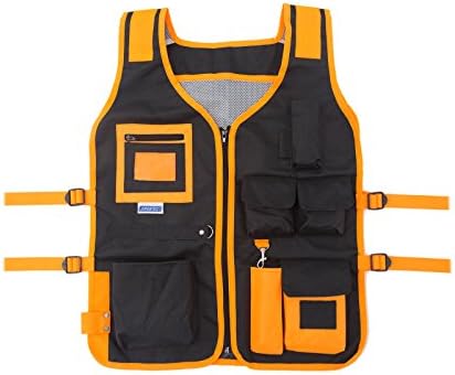 JORESTECH High Visibility Tool Vest with reflective strips (Orange)