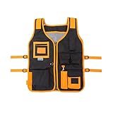JORESTECH High Visibility Tool Vest with reflective strips (Orange)