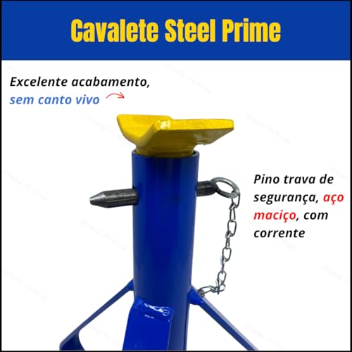 4 Cavaletes Para Carro 2t Apoio Preguiça Manutenção Veículo