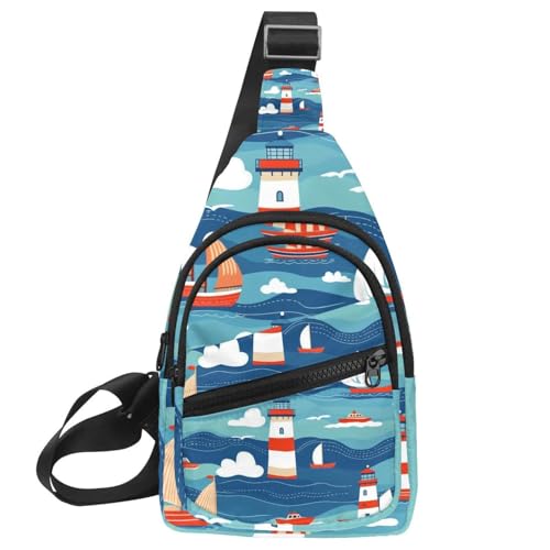 Mochila cruzada tipo bandolera deportiva de pecho multicolor 30x18cm