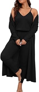 طقم ملابس كامل نسائي كارديجان مفتوح من الأمام مكون ثلاث قطع