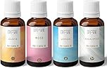 Smell Training Set- Essential Oil Gift Set- Rose, Clove, Eucalyptus, Lemon- 4 x 10ml Pure Essential Oils- Charity Donation- Olfactory Training