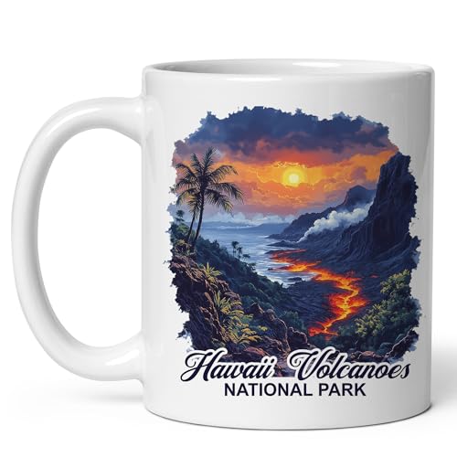 Hawaii Volcanoes National Park Ceramic Mug 11oz Lava Flow