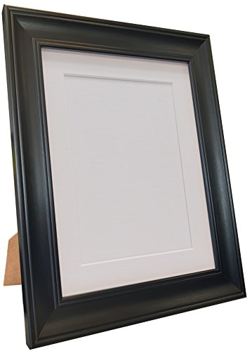 Scandi Black Picture Photo Frame with White Mount 60 x 80 cm Image Size 50 x 70 cm