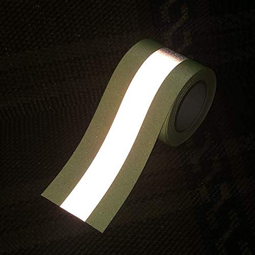 2 In x 32 Ft Reflective Fire Retardant Sew Tape High Visibility Firefighter Fluorescent (Yellow)