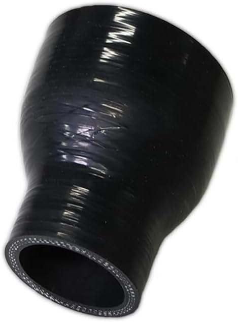Mangueira de silicone automotiva redutora reta I33T 3/4" a 1,75" – Preta