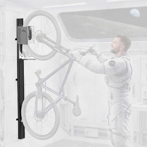 KD-TECH Fahrradlift für Garage von Velostar by 32 kg Fahrradwandhalterung Fahrrad Lift mit Sicherheitsbremse & Arretierung Fahrradhalter platzsparend für E-Bike geeignet inkl. Fischer Dübel