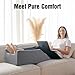 LightEase Post-Surgery Leg, Knee, Ankle Elevation Double Wedge Pillow, Memory Foam Leg Elevating Pillow for Injure, Sleeping, Foot Rest, Reduce Swelling