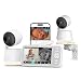 Dr.Care LumiView Smart WLAN Babyphone mit 2 Kameras - 5 1080P FHD & 2K Kamera App-Steuerung, Datenschutzmodus, 5000mAh abnehmbare Batterie, Weinen- & Bewegungsalarme (5 Monitor mit 2 Kameras)