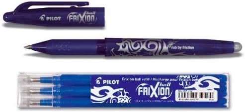Pilot Frixion Rollerball (Erasable) Blue incl. 3 Refills