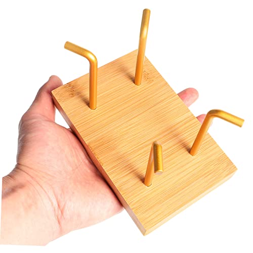 Zerodeko 4 Peças Suporte Para Filtro De Café Organizador De Armazenamento De Café Aparelho De Bambu