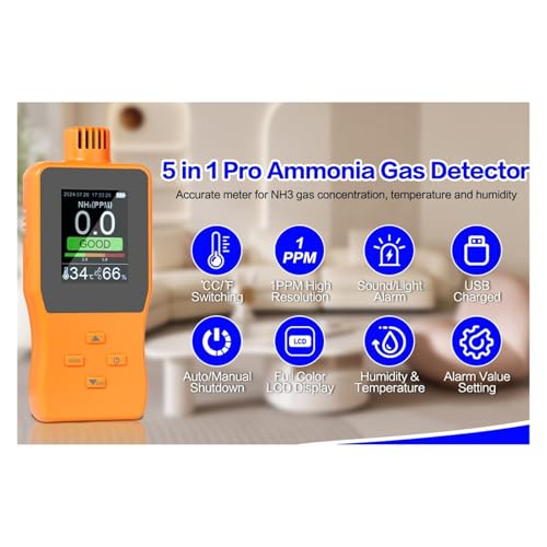 Détecteur de gaz ammoniac NH3 pour stopper les odeurs et risques - 6