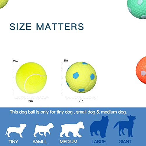 Ptlsy 2Inch Dog Toy Ball & Dog Training Treat Pouch Include 16Pcs Ball Multi-Functional Treat Bag For Puppy Small Medium Dogs #TOP4