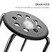 Yaheetech 17.3in Height Portable Plastic Stools Backless Round Top Kitchen Home, Garden & Living Pack of 5 Black