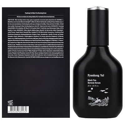 Pyunkang Yul PKY Black Tea Boosting Serum, Condensed Nutrition for Fine Line Care with Kombucha, Ginseng Fruit Extract, Zero-Irritation, Korean Skincare (1.52 Fl. Oz, 45ml)
