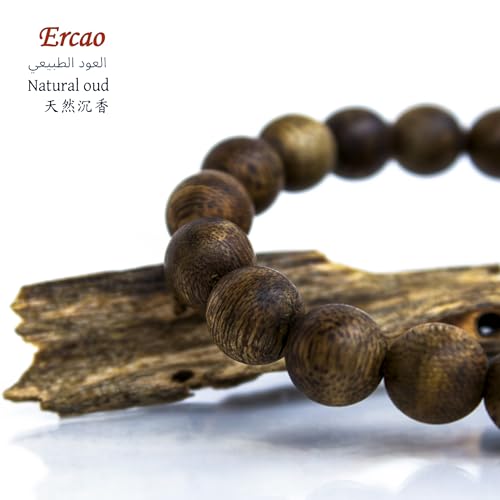 Luxury Chinese Agarwood Bead Bracelet, Permanent Natural Agarwood Scent Oud Bracelet, 11mm Round Bead Diameter2