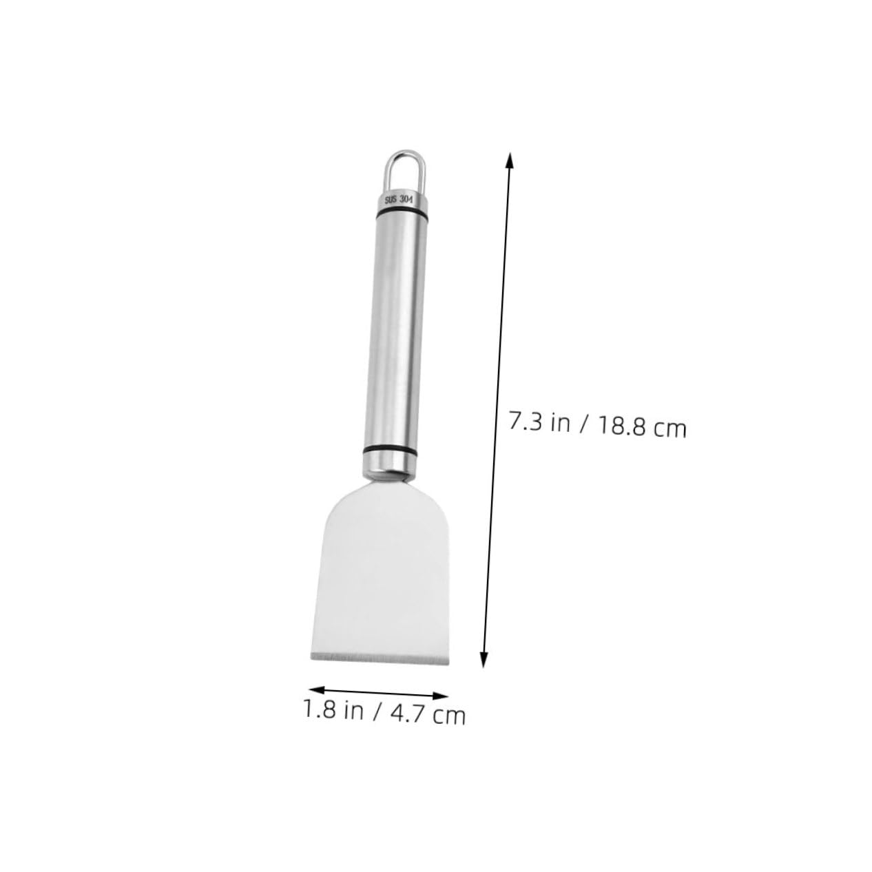 PACKOVE Ergonomic Handle Scraper Stainless Steel Cleaning Tools for Home Household Oven Gas Burner Refrigerator