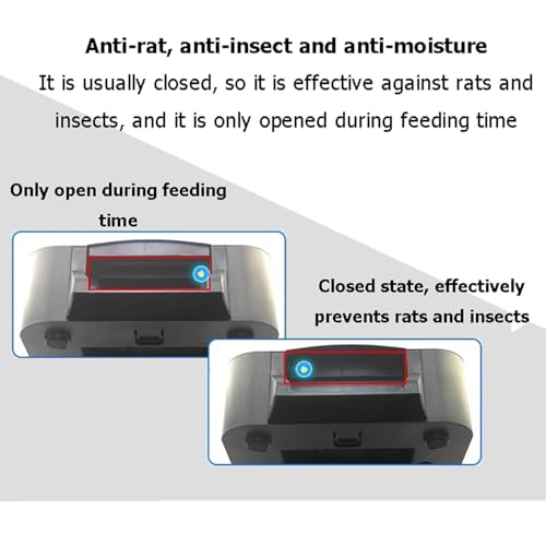 Alimentador automático de peces de 10 litros, dispensador inteligente alimentado por energía solar con pantalla LCD para racionamiento temporizado en acuarios y estanques