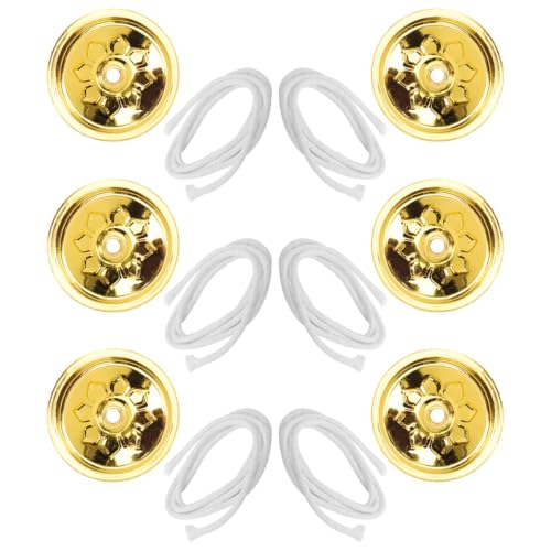 TOPBATHY 1 Ensemble Mèche Flotteur À Huile Cercle E Bougies Supports De Fil Porte-Ampoule Mèches pour Lampes À Huile Mèches Porte-Disque Support De Mèche De Lampe À Huile Mèche De Bougie