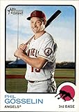 2022 Topps Heritage #345 Phil Gosselin Los Angeles Angels NM-MT MLB Baseball