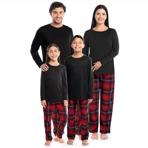 Fruit of the Loom Women Matching Holiday Family Sleep Pajama Set for Women, Men, and Kids, Red/Red Plaid, Small by Fruit of the Loom - Used condition - US$6.53