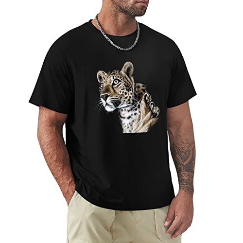 Homme T-Shirt Regular Fit en Coton Léger Mode Urbaine Tee Shirt Imprimé Tendance