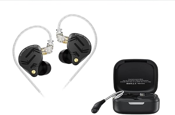 KZ ZS12 PRO X Monitor en Oído y Adaptador Bluetooth KZ AZ09 para IEM