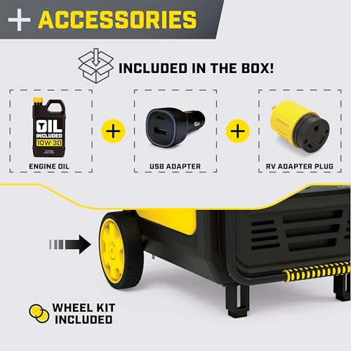 Generador Inversor Portátil para Respaldo Doméstico Champion Power Equipment 8500 Vatios con Arranque Eléctrico y Tecnología Silenciosa con CO Shield miniatura 6