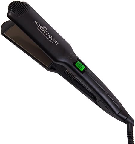 1.75-Inch Titanium Ceramic Flat Iron Hair Straightener with Variable Temp and LCD Display