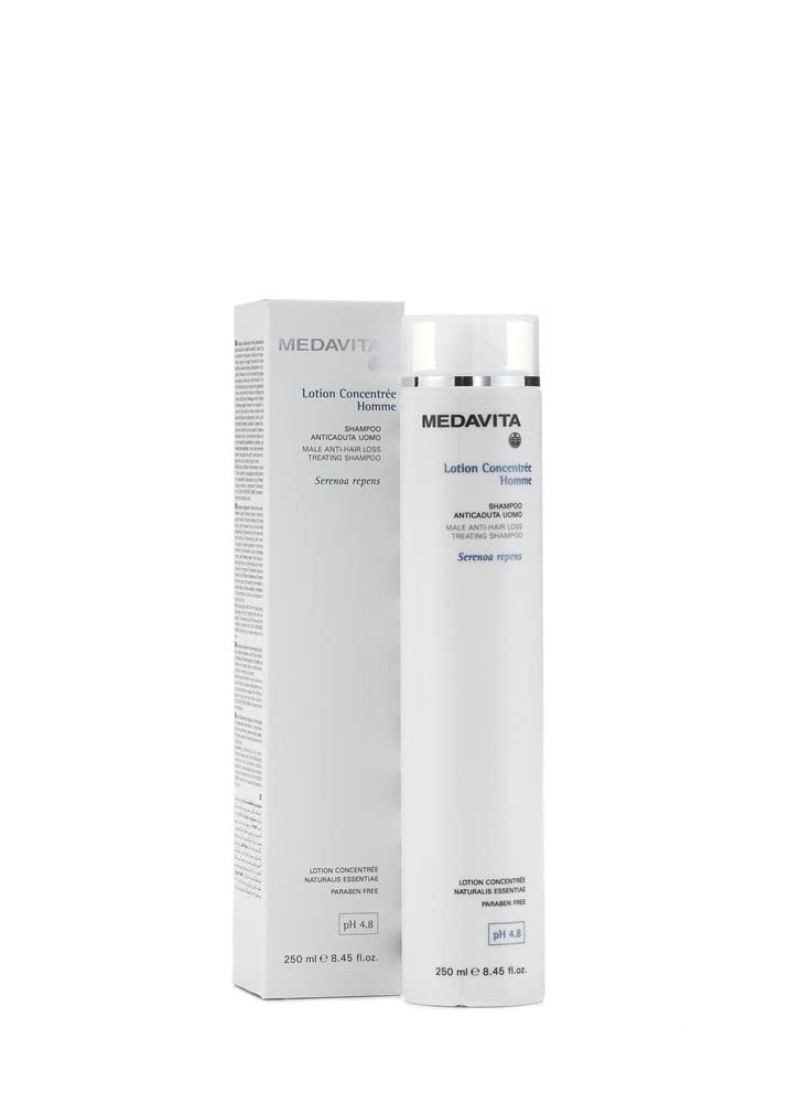 Medavita | Lotion Concentrè Homme, Men's Anti-Hair Loss Treatment Shampoo pH 4.8-250 ml
