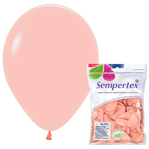 Sempertex Round Pastel Matte Melon Balloons, Latex, 11 Inch, 25 Pcs