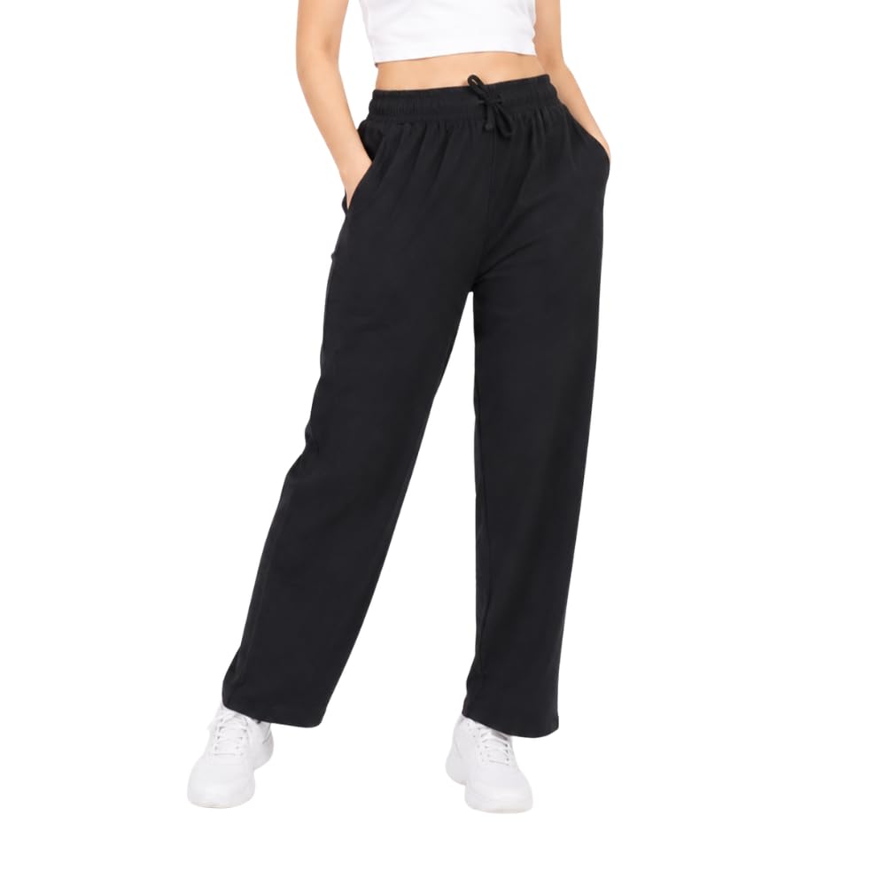 Women's Rayon Pants for Women | Soft & Comfortable Fabric | Elastic Waist with Drawstring | Casual Lounge Wide Leg Palazzo Pants-picture-18