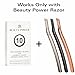 Beauty Power 10 Eyebrow Razor Blades - Face Razors for Women & Men, Eyebrow Trimmer Shaper with Precision Cover, Facial Shaver & Dermaplaning Tool for Smooth Skin (Blades)