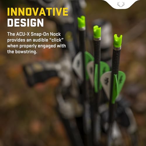 TenPoint ACU-X Snap-On Lighted Nock - Green, Pack of 3 - Superior Flight Visibility for Rail-Less Crossbows by TenPoint - Image 4
