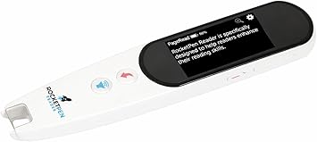 Rocket Pen Reading Tutor + Case, Black - Dyslexia & Struggling Readers. Use Its Six Learning Aids to Make Reading Your New Super Power. Scans Phone, Tablet, Printed Page. No PC Needed