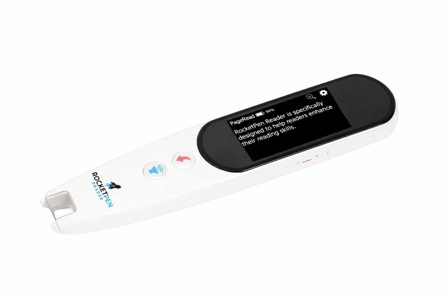 Nauczyciel czytania Rocket Pen + etui - więcej niż tylko czytnik tekstu na mowę w przypadku dysleksji - spraw, aby czytanie było Twoim nowym super mocą przy użyciu sześciu metod. Skanuje zarówno